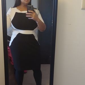 Color Block Seath Dress